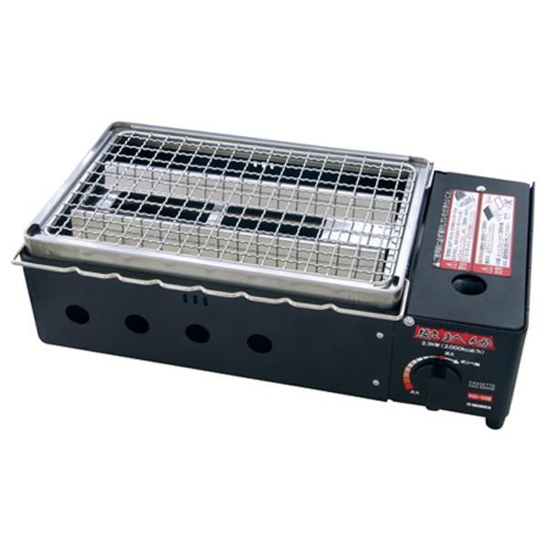 カセットコンロ 焼きまへんか 網焼き・串焼き・プレート焼き 1台で3役