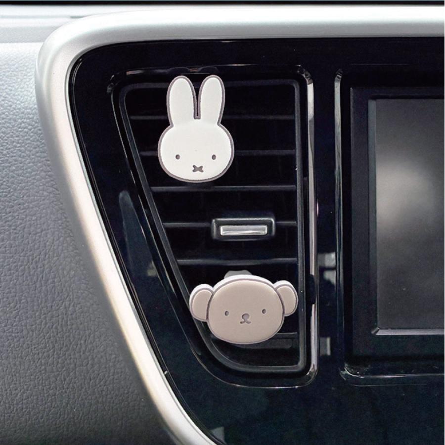 カーアクセサリー エアコンルーバー アクセサリー2個組 （ miffy ミッフィー 車用 エアコン 吹き出し口 ルーバー カー用品 かわいい キャラクター ） | nicott | 05