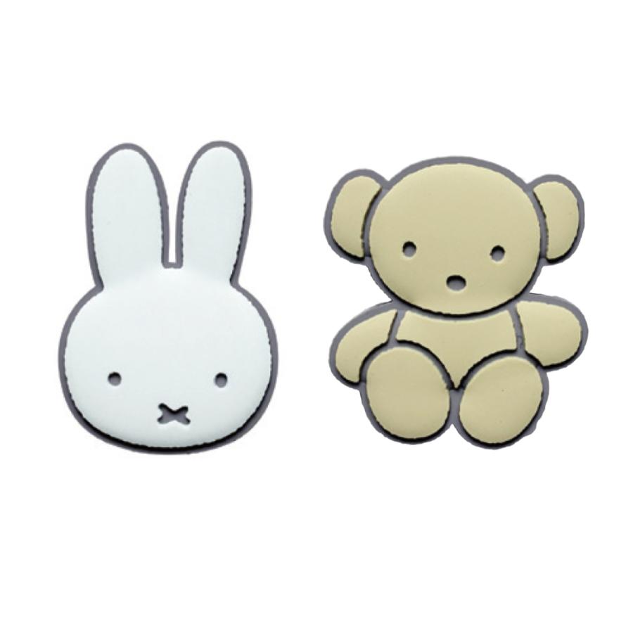 カーアクセサリー エアコンルーバー アクセサリー2個組 （ miffy ミッフィー 車用 エアコン 吹き出し口 ルーバー カー用品 かわいい キャラクター ） | nicott | 08