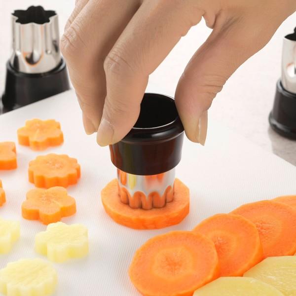 和食屋さん 野菜ぬきがた 4個 （ 野菜 型 抜き 押し型 ） : お弁当