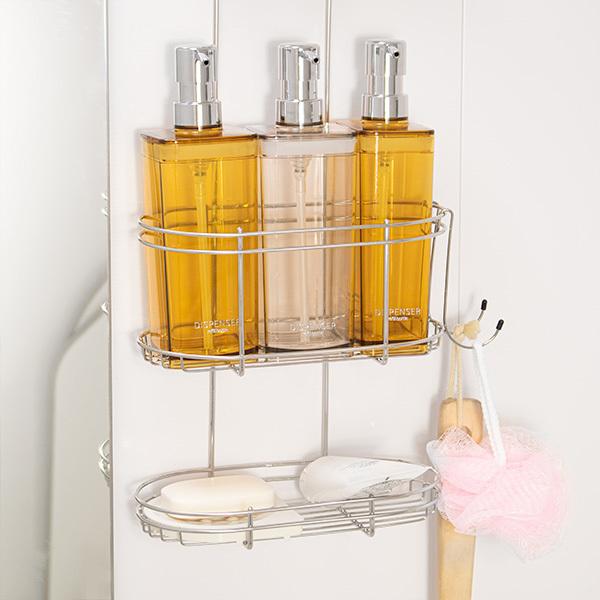 ステンレスシャワーラック 2段 浴室収納 ステンレス お風呂 ラック