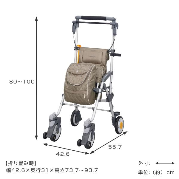 マキテック シルバーカー キャリースルーンXL CSX-30BK マキテック シルバーカー キャリースルーンXL 軽量 コンパクト