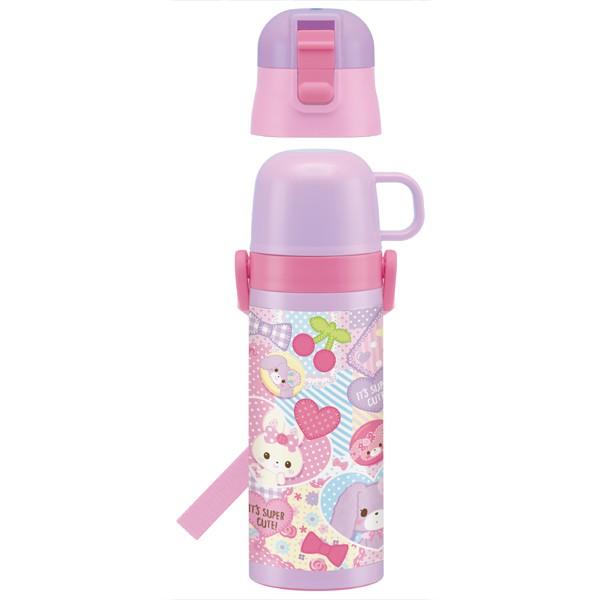 サンリオ　ぼんぼんりぼん　水筒　保冷ホッパー　レトロ￼ sanrio（サンリオ） 子供用水筒 ぼんぼんりぼん パッチワーク