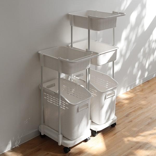 ランドリーワゴン 2段 ランドリーメイト 洗濯かご ランドリーボックス ランドリーバスケット 脱衣かご お弁当グッズのカラフルボックス 通販 Yahoo ショッピング