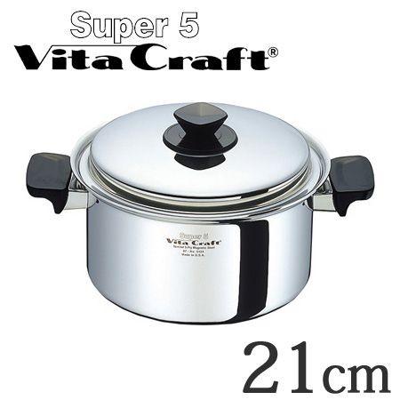 ビタクラフト スーパーファイブ 両手鍋 4 0L 深型 No 5124｜Yahoo  