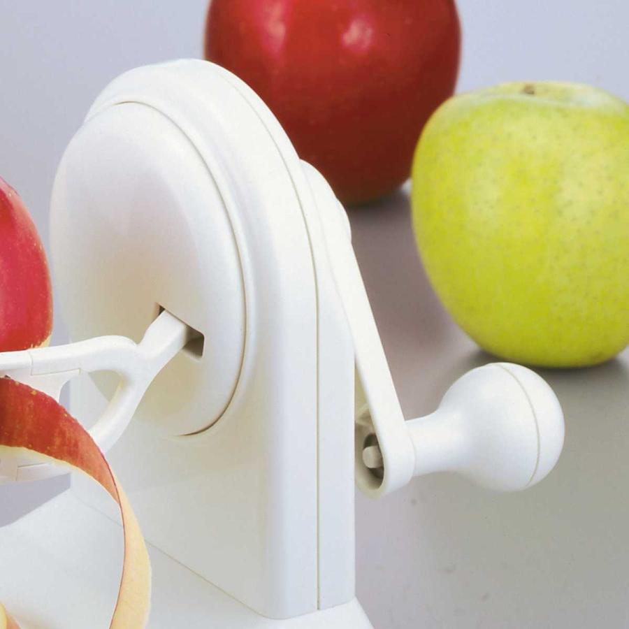 アップルピーラー 回転式ピーラー ピーラー 皮むき器 キッチン 便利グッズ りんご皮むき器 皮剥き器 回転式 手動 お弁当グッズのカラフルボックス 通販 Yahoo ショッピング