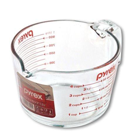 PYREX（パイレックス） 計量カップ 1.0L 耐熱ガラス メジャーカップ