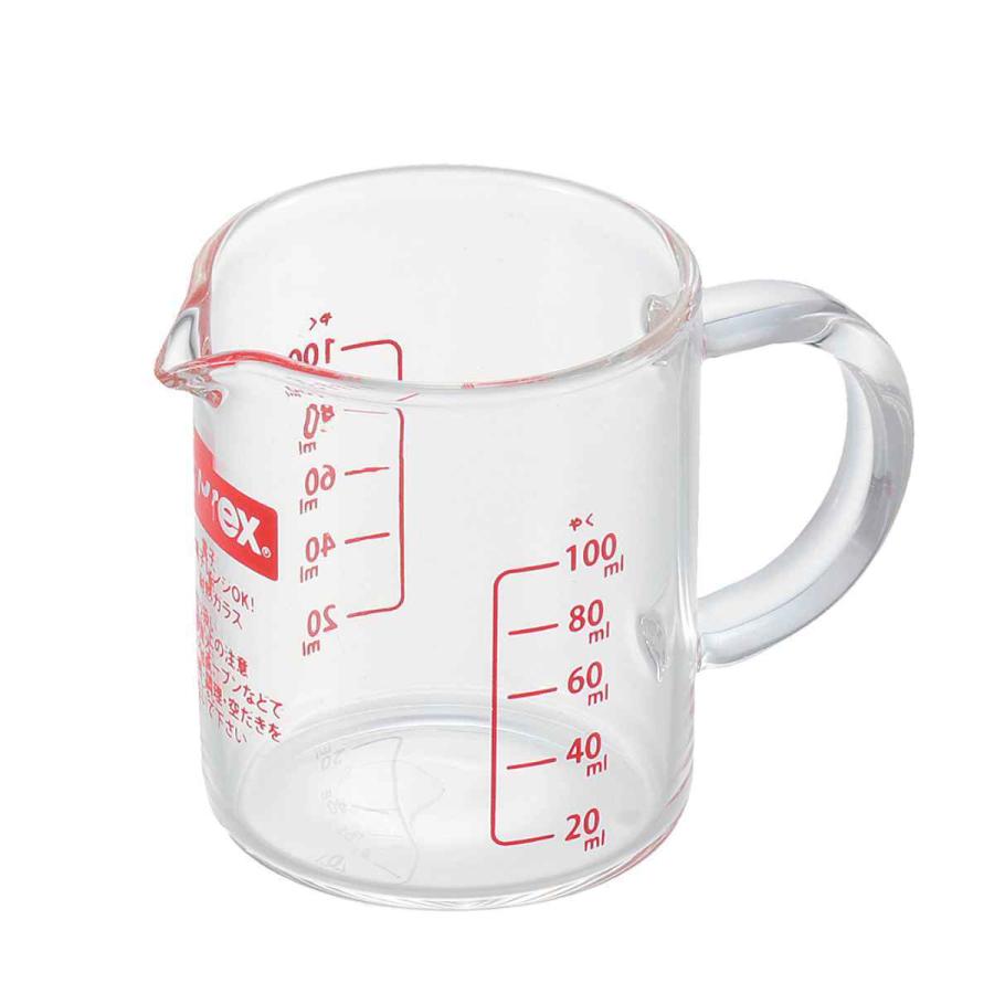 PYREX（パイレックス） 計量カップ 100ml 耐熱ガラス メジャーカップ