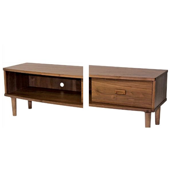 テレビ台 ローボード 北欧風 ウォールナット突板仕上 幅120cm