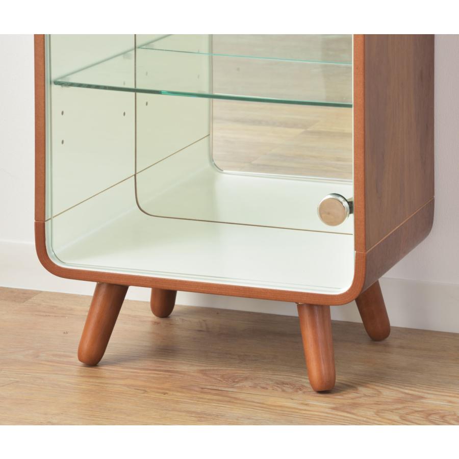 ガラスケース 幅36cm 3段 ガラス扉 背面ミラー 推し活 （ グッズ