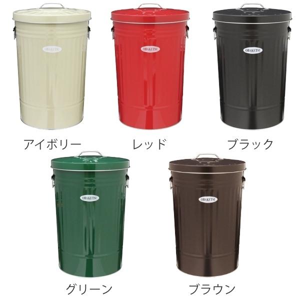 OBAKETISE ストライプデザイン ごみ箱 蓋付き3個セット(42リットル) dショッピング |ゴミ箱 42L オバケツ OBAKETSU 屋外兼用