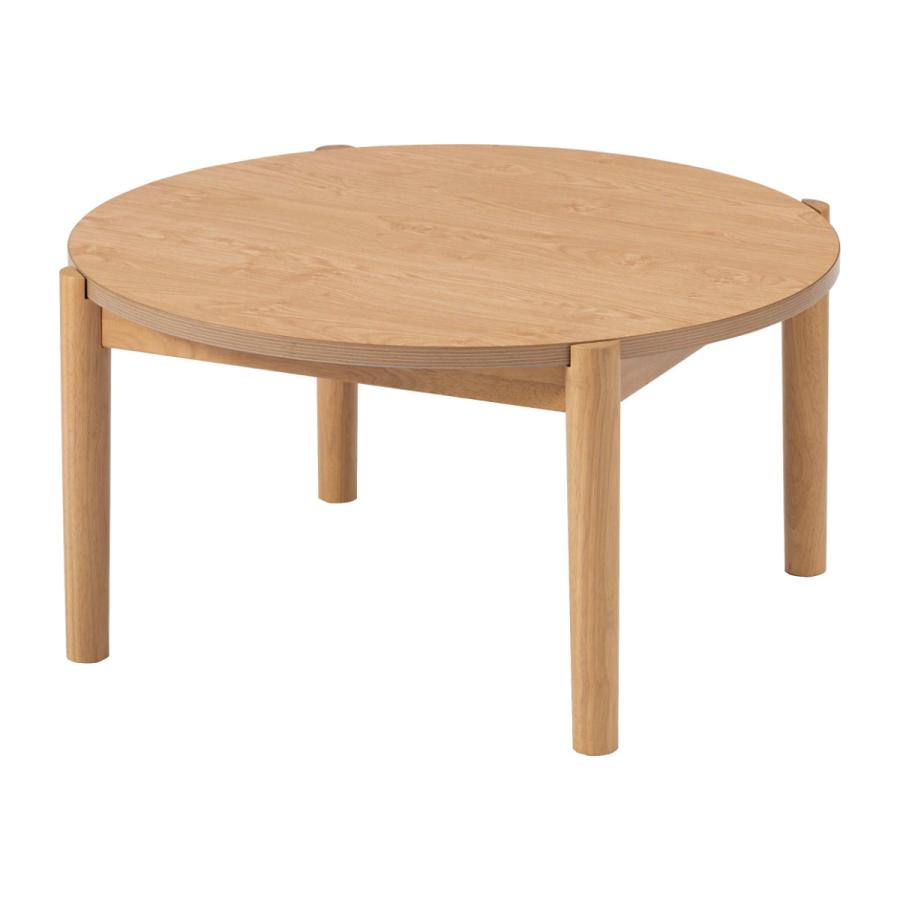 東谷 こたつテーブル 直径80cm 2way 高さ調節 木製 天板リバーシブル