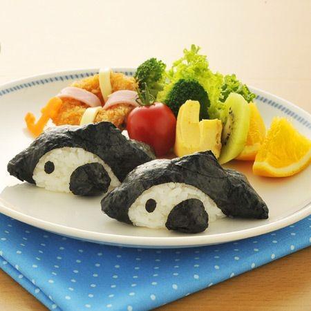 おにぎり押し型　イルカおにぎり　ベビー　海苔抜き型セット　キャラ弁 （ おにぎり抜き型 ご飯押し型 お弁当グッズ ）｜colorfulbox