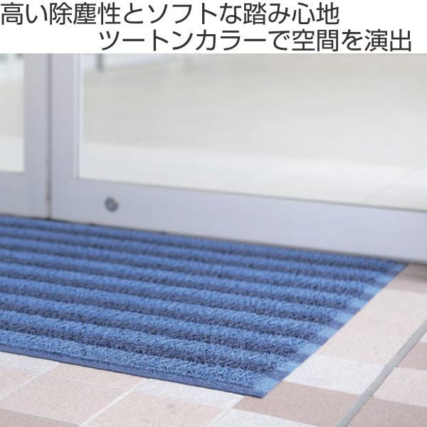 玄関マット 屋外 業務用 90×240cm ケミタングルストライプM オフィス サイズオーダー （ 薄い 玄関 マット 屋外マット 屋外用 日本製 ）｜colorfulbox｜02