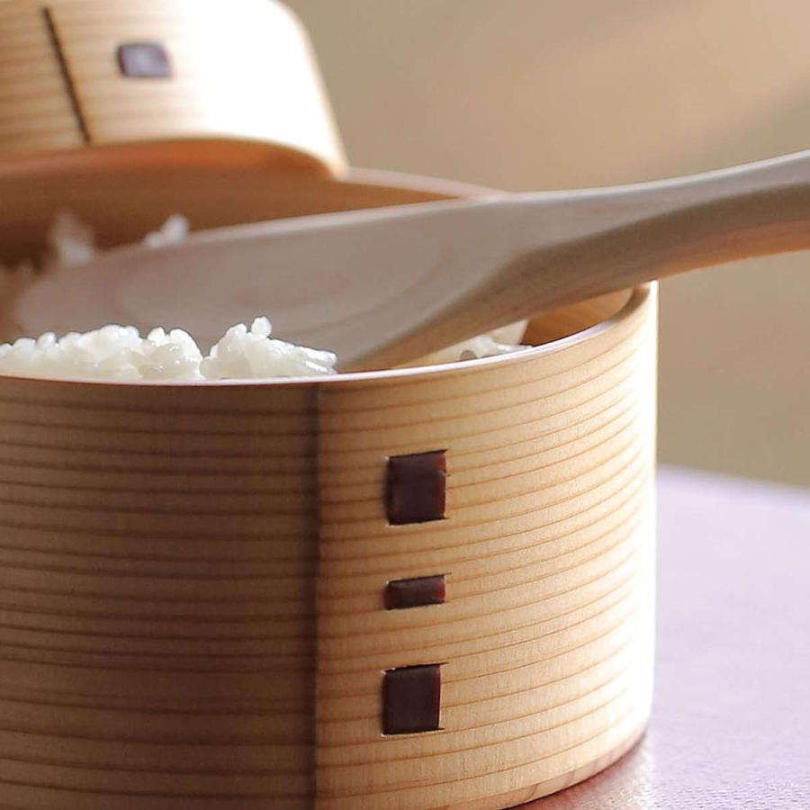 お櫃 大館 曲げわっぱ おひつ 無塗装 小 （ ご飯入れ 秋田杉 日本製