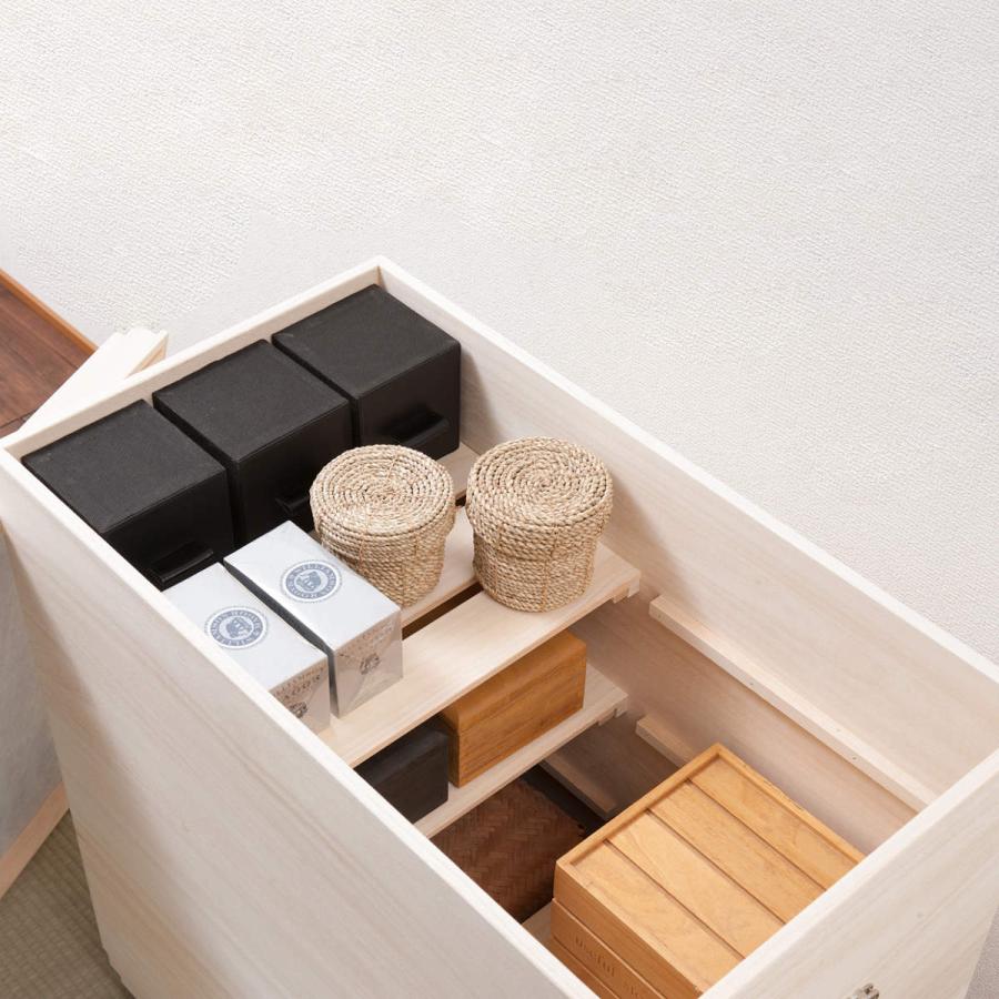 桐箱　雛人形収納ケース　衣装ケース 桐衣装箱 深型 日本製 ひな人形ケース 竹炭シート入り 高さ72.5