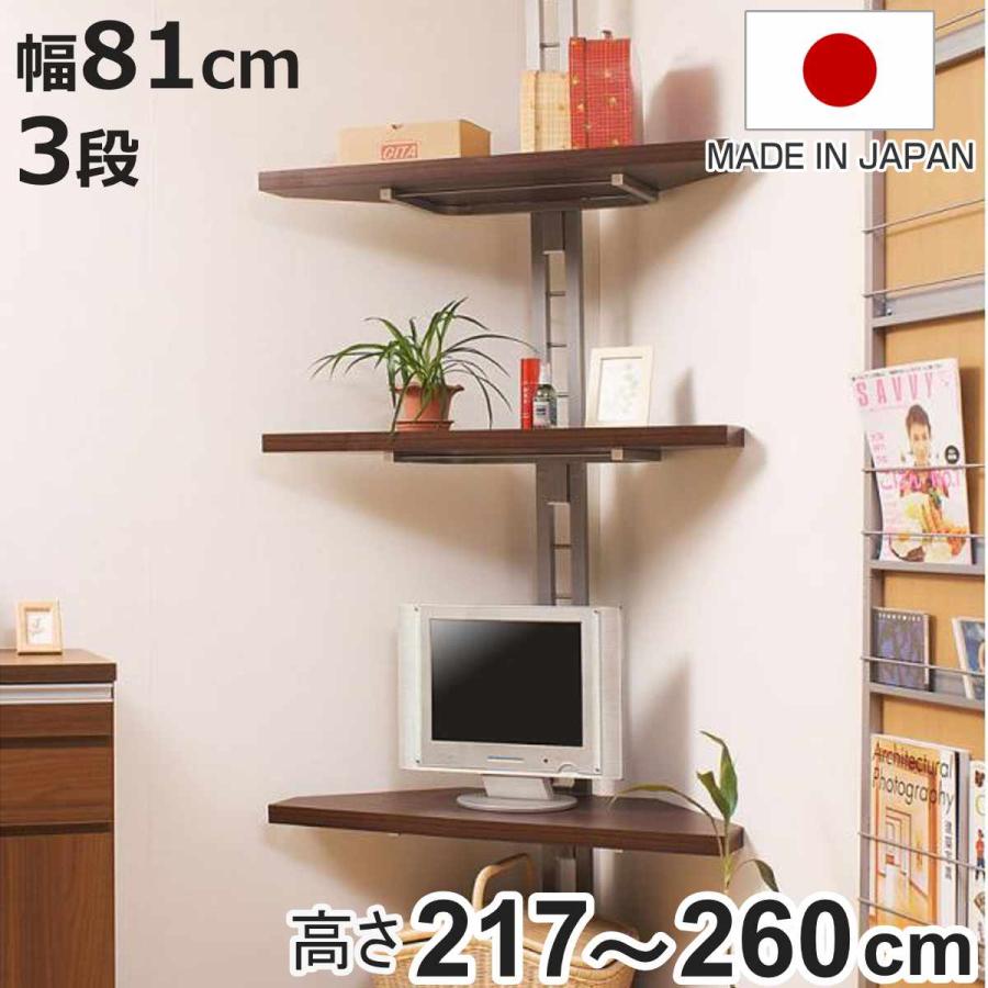 全国宅配無料 突っ張りコーナーラック 3段 つっぱり 突っ張り収納 壁面収納 伸縮棚 時間指定不可 Www Gran Gusto It