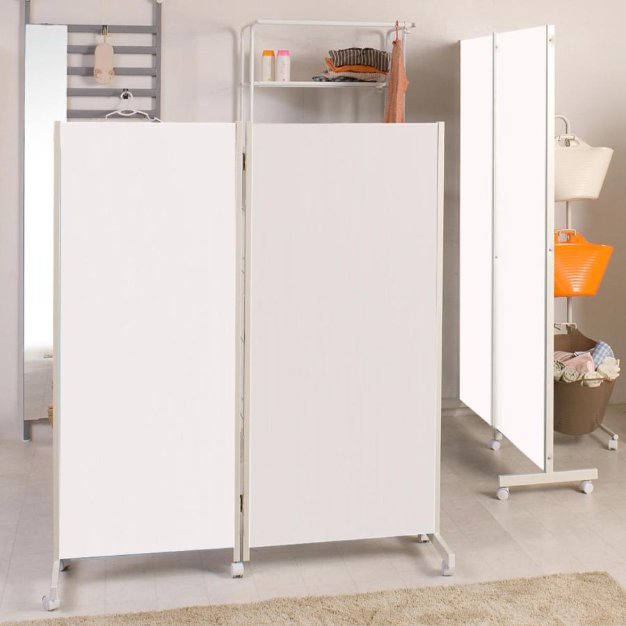 パーテーション キャスター付きパーテーション 2連 高さ145cm （ 自立