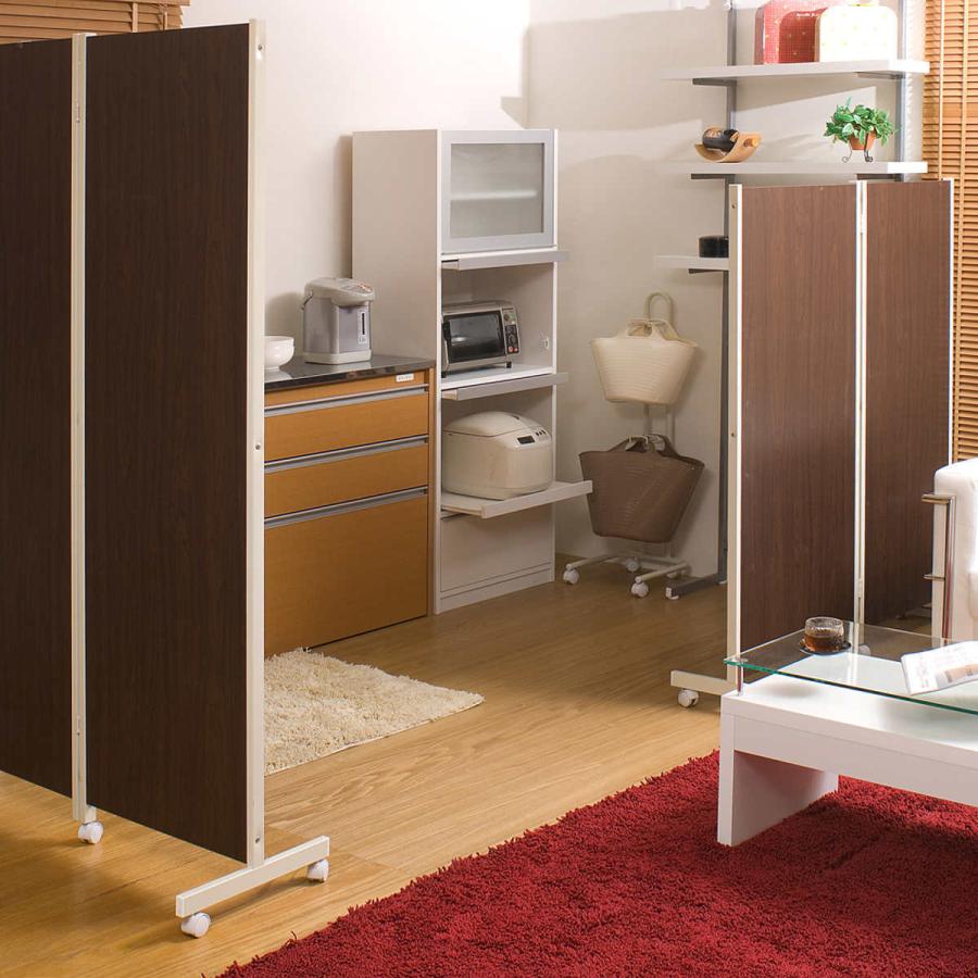 パーテーション キャスター付きパーテーション 2連 高さ145cm （ 自立