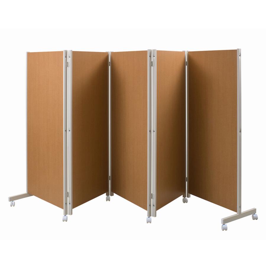 パーテーション キャスター付きパーテーション 5連 高さ145cm （ 自立