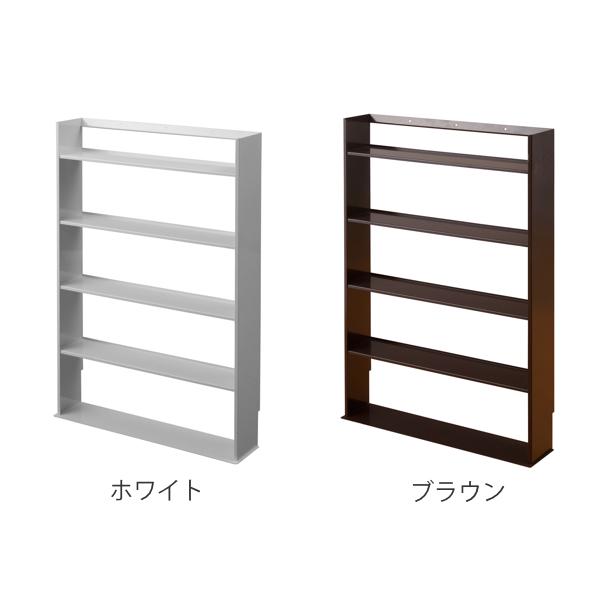 薄型 壁面収納 ミニコミックラック 幅59cm （ 本棚 オープンラック