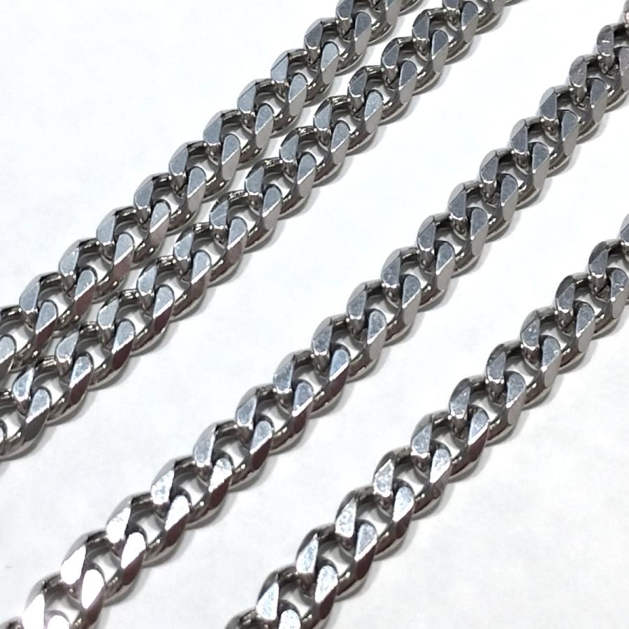 シルバーネックレス 5mm幅 50cm チェーンネックレス 喜平ネックレス