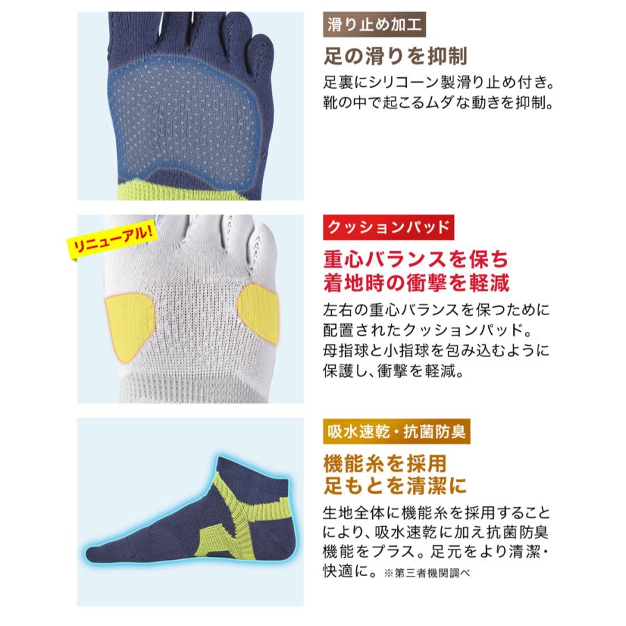 Phiten（ファイテン） 5本指 靴下 レディース 足王（ソッキング