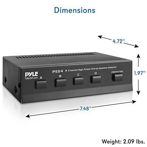 Pyle Home PSS4 4チャネル ステレオ スピーカー セレクター 並行輸入品 [並行輸入品]｜colorfulmarket｜07
