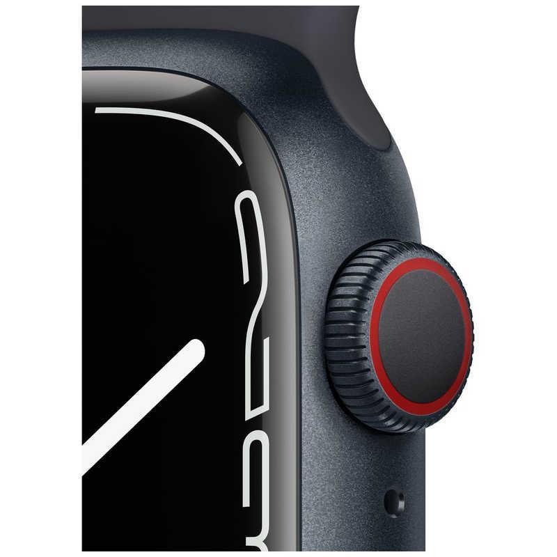 「新品・Cellularモデル」Apple Watch Series 7（GPS+Cellularモデル） 41mmミッドナイトアルミニウムケースMKHQ3J/A + ミッドナイトスポーツバンド｜colorfulstar｜03