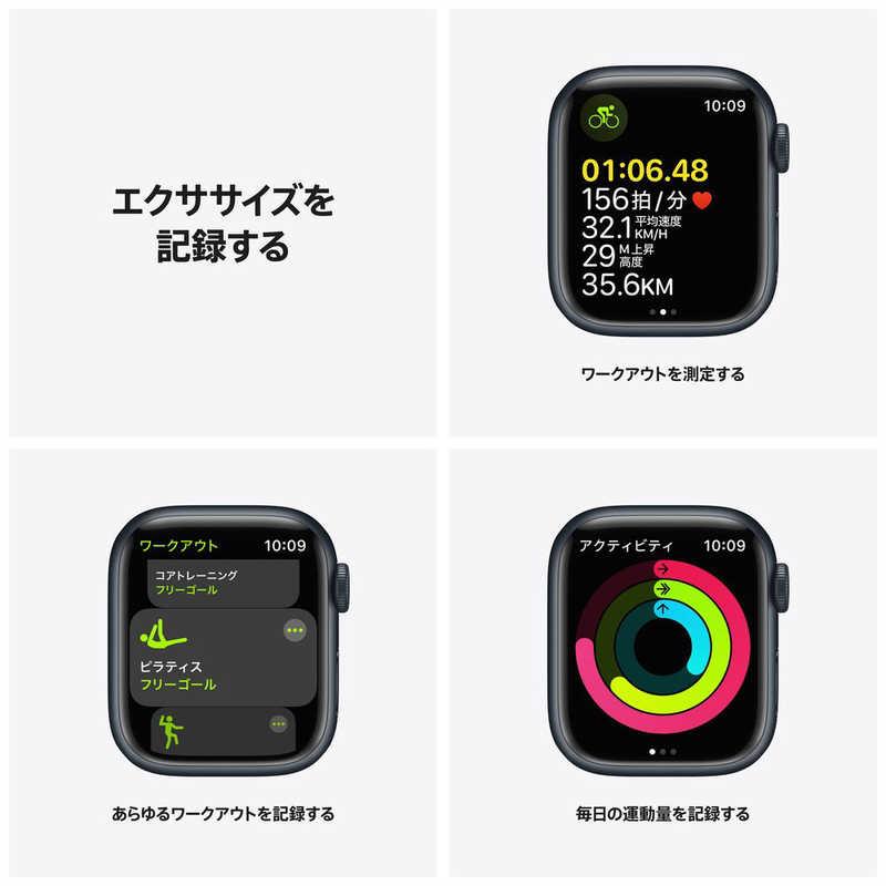 「新品・Cellularモデル」Apple Watch Series 7（GPS+Cellularモデル） 41mmミッドナイトアルミニウムケースMKHQ3J/A + ミッドナイトスポーツバンド｜colorfulstar｜06