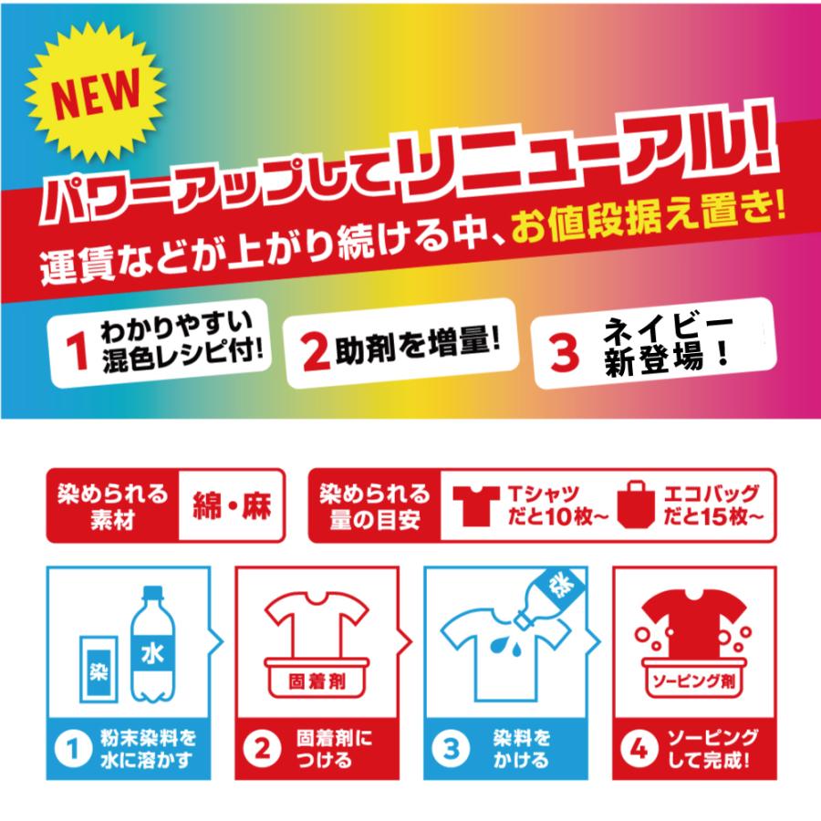 タイダイ 染め キット タイダイ染め用染色セット 綿 麻用 絞り染め