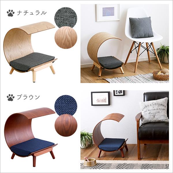 脚付きペットベッド　屋根付きタイプ　天然木製_2