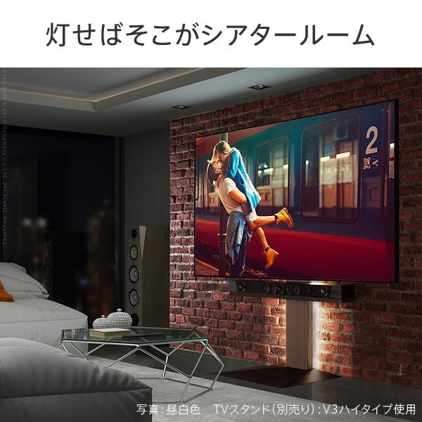 WALLインテリアテレビスタンドV2・V3・V5・S1対応 LED間接照明 ハイタイプ用 リモコン付 シアターライト 調光 調色 パーツ WALLオプション EQUALS イコールズ｜colors-ec｜06