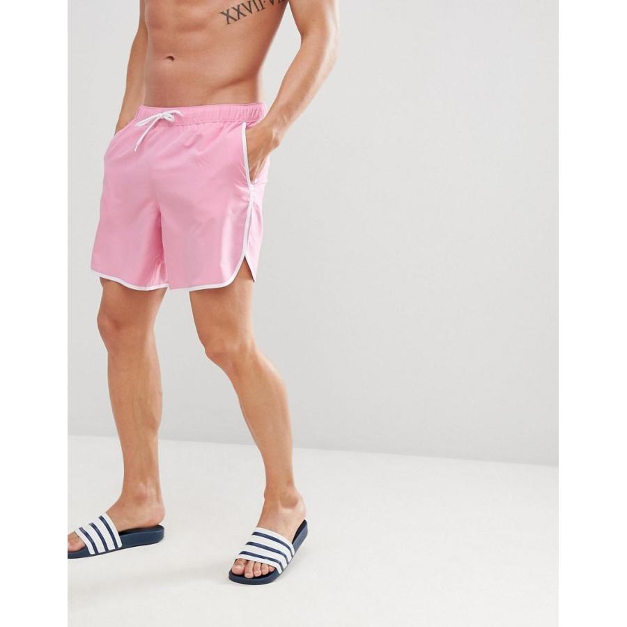 即納 エイソス 水着 メンズ Asos Design Runner Swim Shorts In Pink With White Binding Mid Length エイソス Asos ピンク 日本未入荷 新作 人気 B 868 Colors Kira 通販 Yahoo ショッピング