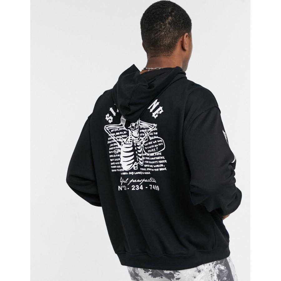 格安人気 シックスジューン パーカー スウェット メンズ Sixth June Skull Print Hoodie In Black エイソス Asos ブラック 黒 即発送可能 Www Skylanceronline Com
