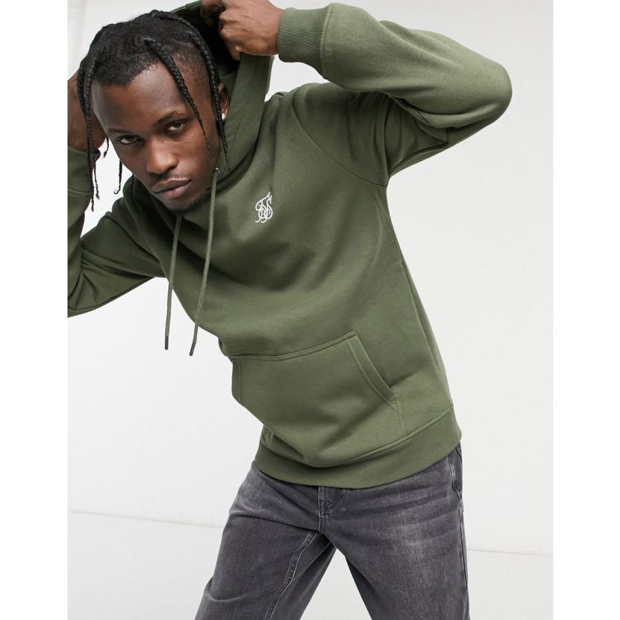 おすすめ シックシルク パーカー スウェット メンズ Siksilk Muscle Fit Hoodie In Khaki エイソス Asos グリーン 緑 期間限定 30 Off Www Clinicagastroservice Com Br