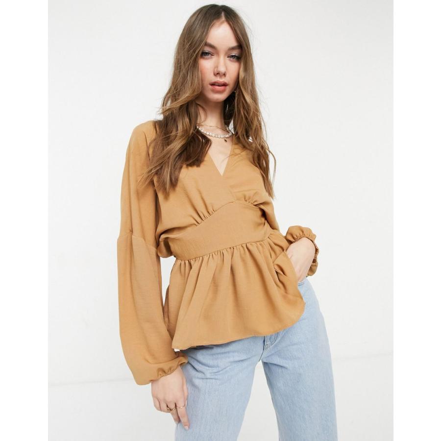 long sleeve wrap around top