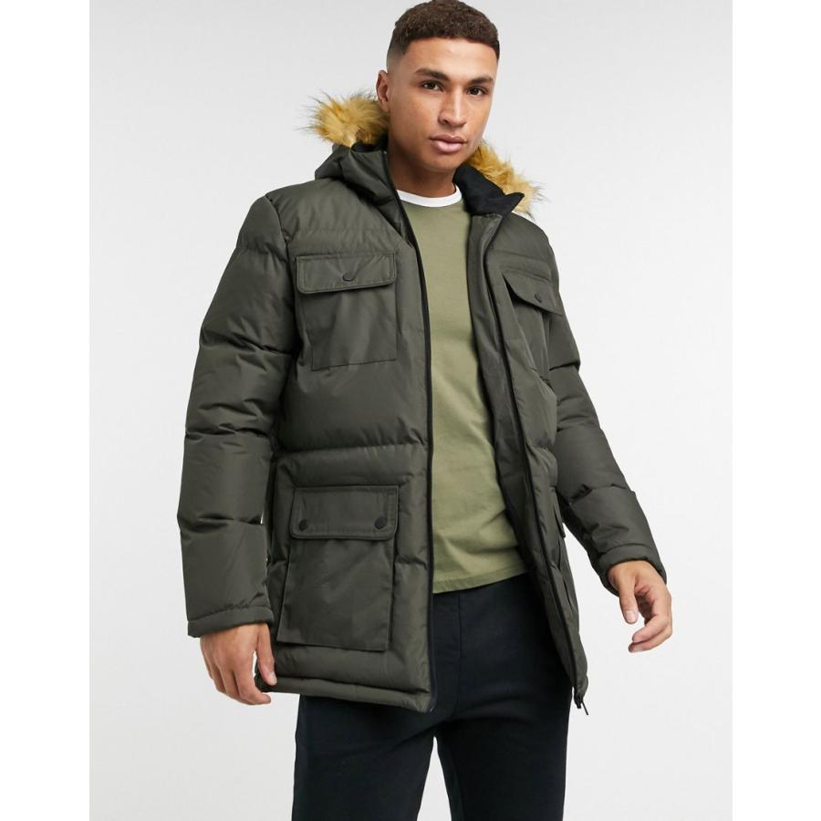 人気ブランド ブレイブソール ダッフルコート メンズ Brave Soul Padded Parka In Khaki エイソス Asos Sale カーキ 全国組立設置無料 Zoetalentsolutions Com