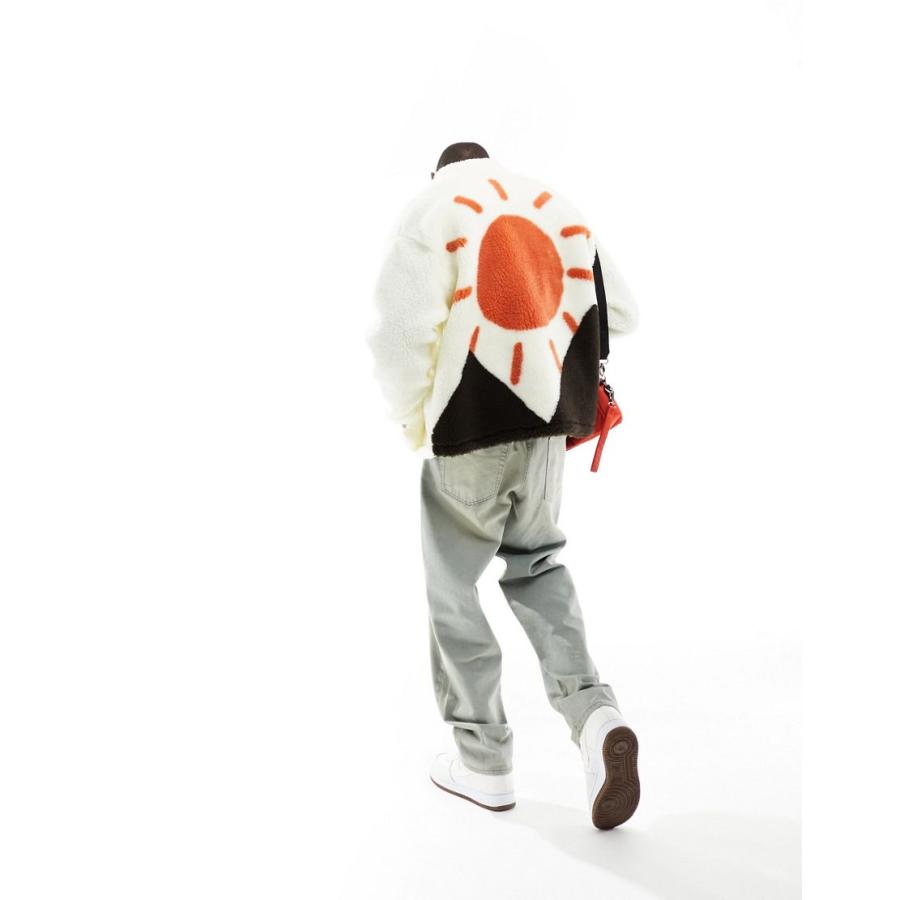 エイソス ジャケット メンズ ASOS DESIGN oversized track jacket in off white エイソ