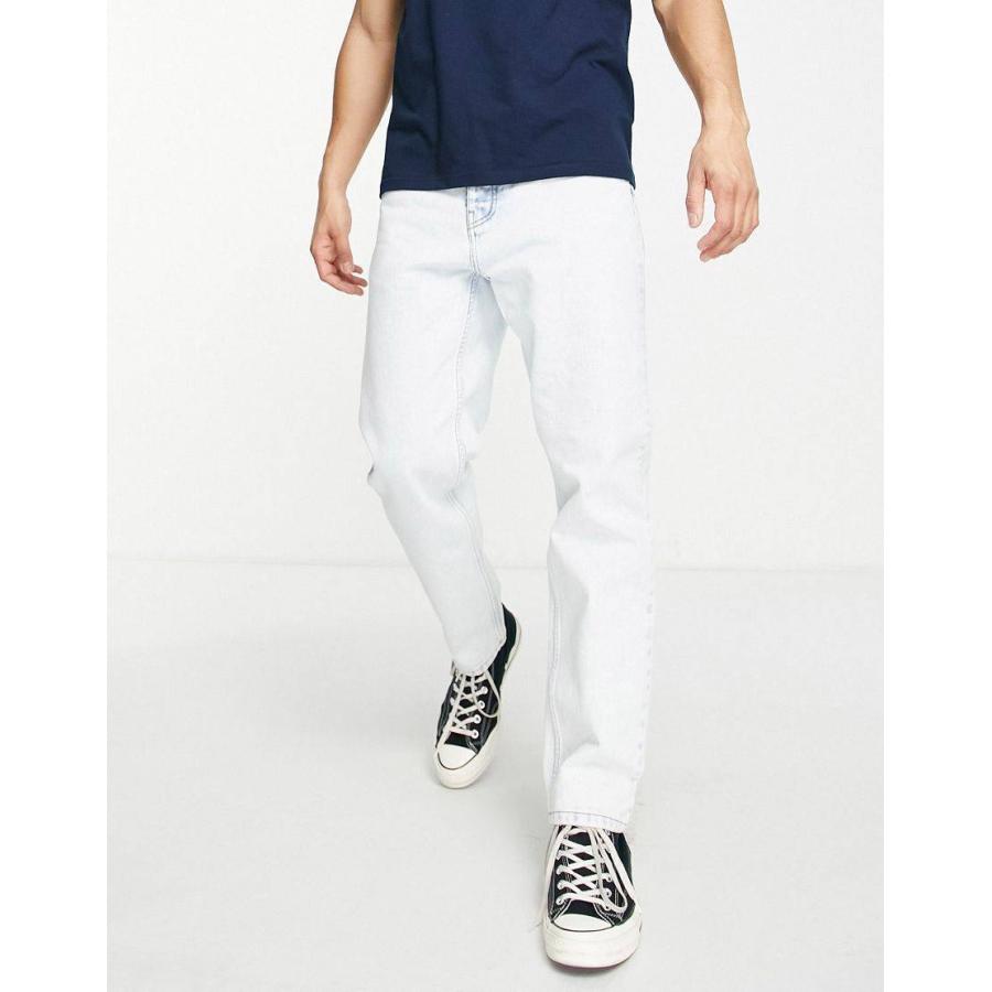 Asos Men Clothing Jeans Tapered Jeans Newel relaxed tapered jeans in sun wash 