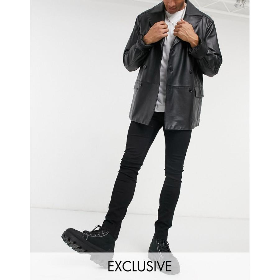 新発売の リクレイムドヴィンテージ スキニー ジーンズ デニム スーパースキニー メンズ Reclaimed Vintage Inspired Super Skinny Jean In Black エイソス Asos ブラック 新作モデル Mail Alrayan University Edu Ye