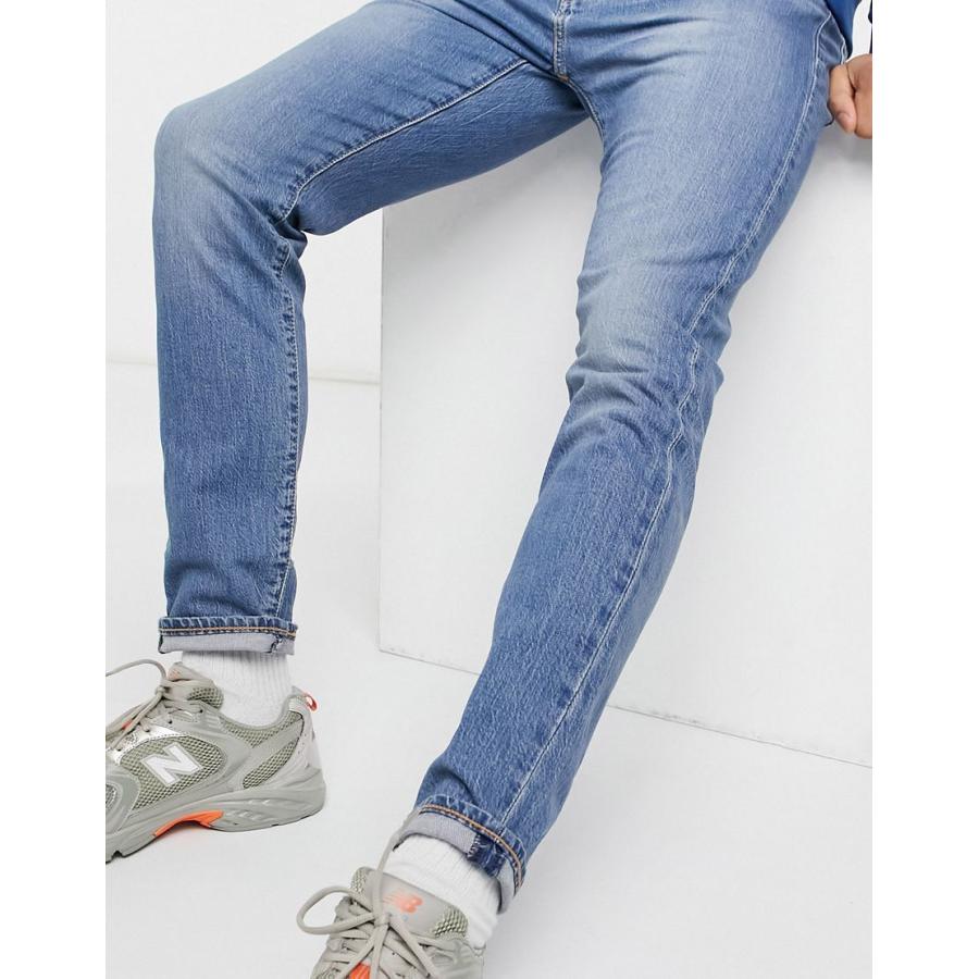 海外輸入 リーバイス ジーンズ メンズ Levi S 512 Slim Taper Fit Jeans In Tabor Together Now Mid Wash エイソス Asos ブルー 青 在庫あり 即納 M T Bh Com