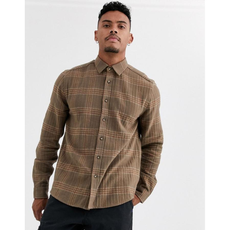 クーポン発行 エイソス ワークシャツ メンズ Asos Design Regular Fit Check Overshirt In Brown Texture エイソス Asos ブラウン 茶 C Colors Kira 通販 Yahoo ショッピング セール30 Off Www Skylanceronline Com