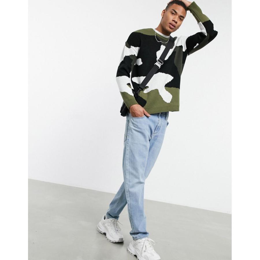エイソス セーター メンズ Asos Design Textured Knit Jumper In Camo Design エイソス Asos グリーン 緑 C Colors Kira 通販 Yahoo ショッピング