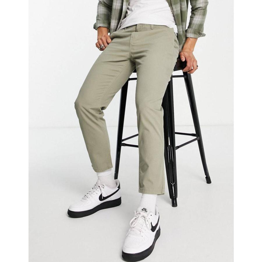 ニュールック チノパン Khaki ジーンズ デニム チノ メンズ New Look In Tapered Asos Chino In Dark