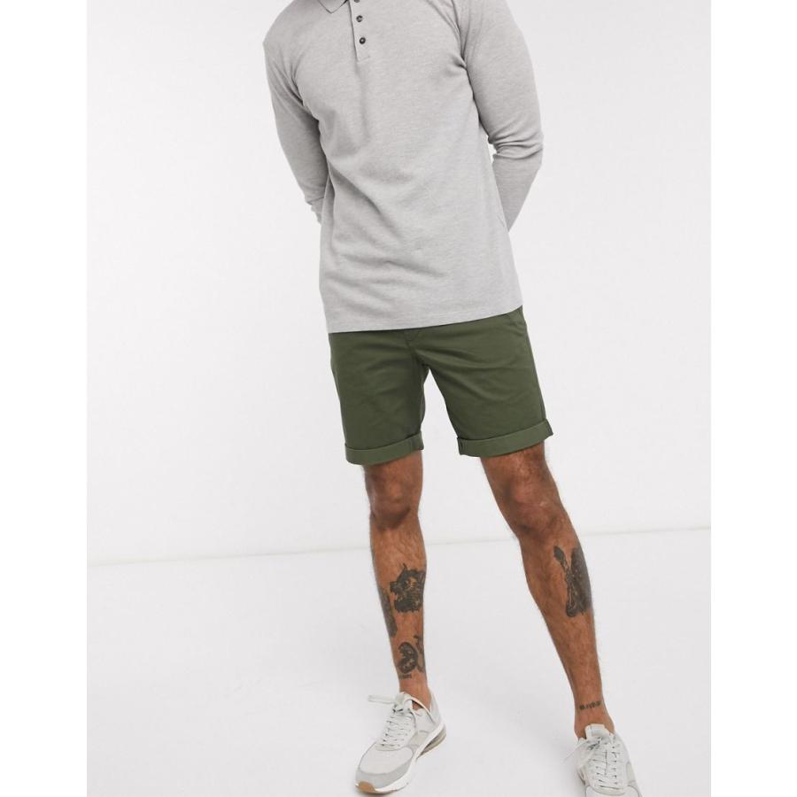 代引不可 セレクテッド チノ ハーフパンツ 短パン ショート ショーツ ハーフ パンツ メンズ Selected Homme Organic Cotton Chino Shorts In Khaki エイソス Asos 日本製 Lewisfamilyinsurance Com