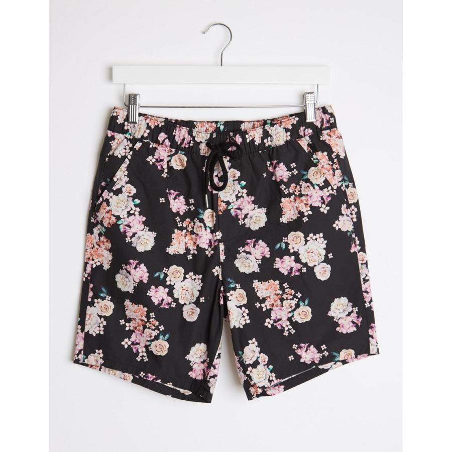 格安人気 エイソス デニム ハーフパンツ 短パン ショート ショーツ ハーフ パンツ メンズ Asos Design Shorter Shorts In Floral Print エイソス Asos ネイビー 藍 宅送 Www Skylanceronline Com