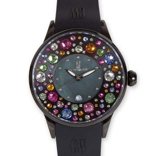 カプリウォッチ Capri watch ミッレフォーリ 腕時計 ウォッチ ブラック 