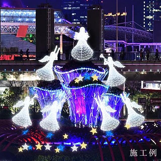 業務用 イルミネーション 大型モチーフ 3D クリスマス 屋外 防雨 LED