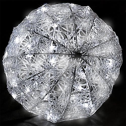 御役目用 照度 題材 ３Ｄ クリスマス 野外 防雨 LED クリスタルグローボール 白いこと 大 屋外照明-住宅設備